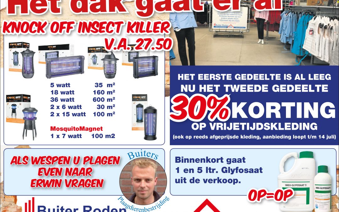 Het dak gaat eraf