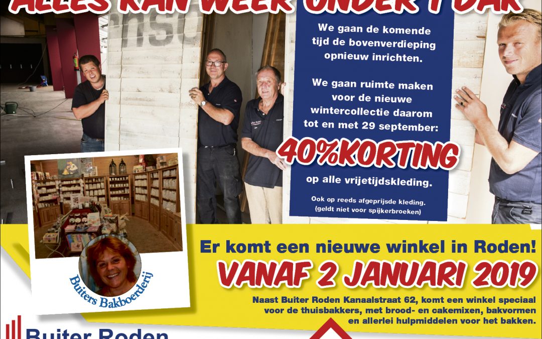 Alles kan weer onder 1 dak