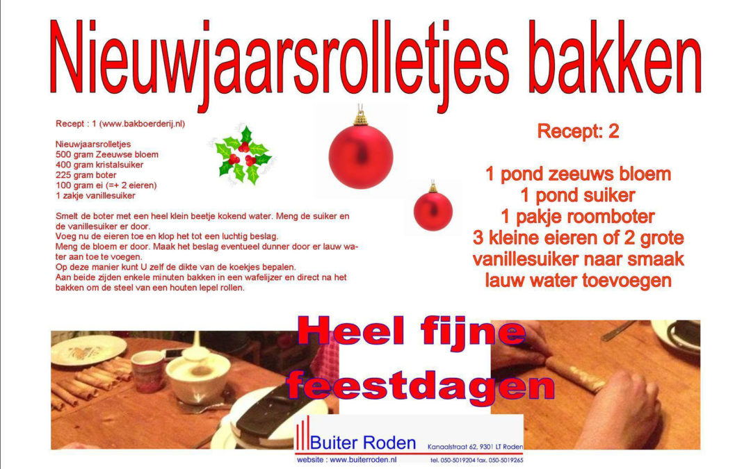 Nieuwjaarsrolletjes