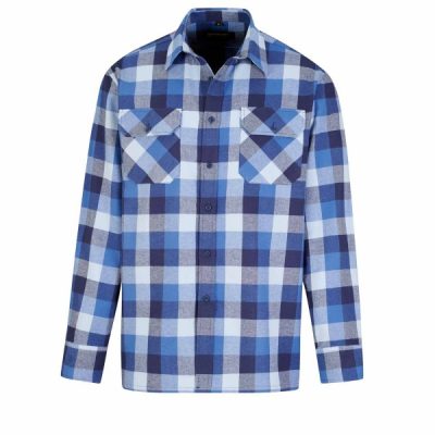 Dawson - blouse flanel - lichtblauw 5.1