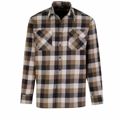 Dawson - blouse flanel - olijfgroen 5.4