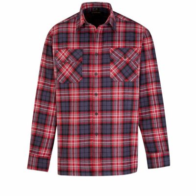 Dawson - blouse flanel - rood 5.2