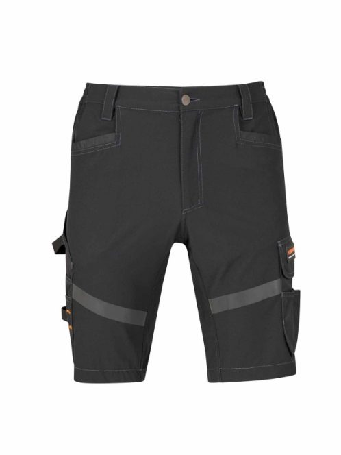 STIJN - 4way stretch korte werkbroek - zwart